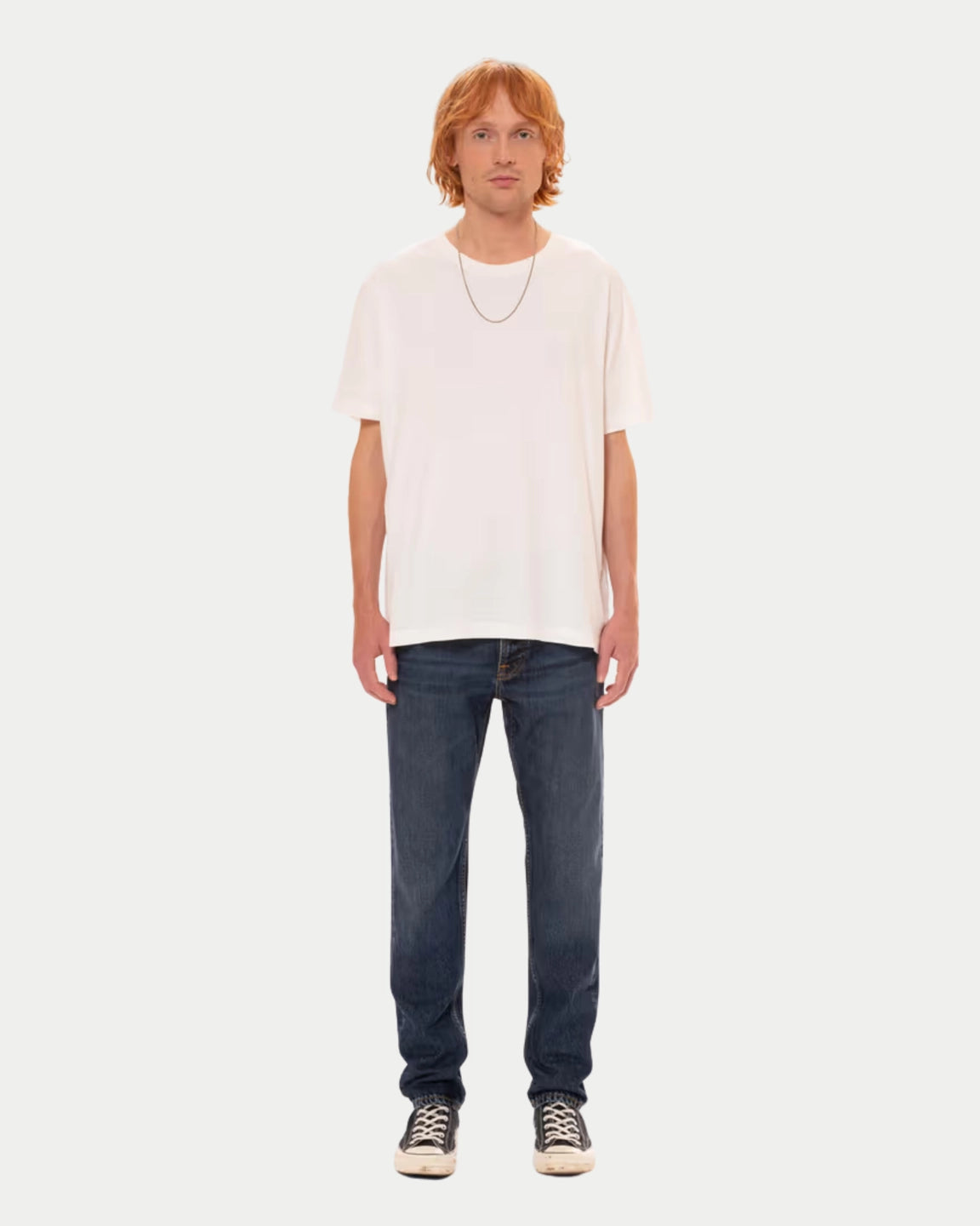 Nudie Jeans Steady Eddie II Blue Soil — Regular fit, organisch katoen Jeans | Stuen Store Tilburg