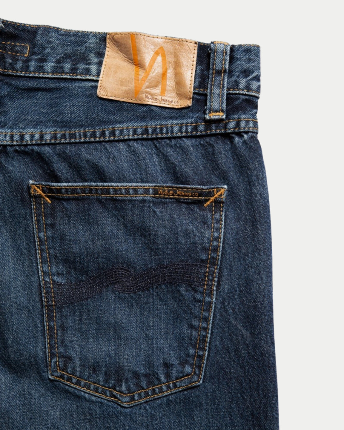 Nudie Jeans Steady Eddie II Blue Soil — Regular fit, organisch katoen Jeans | Stuen Store Tilburg