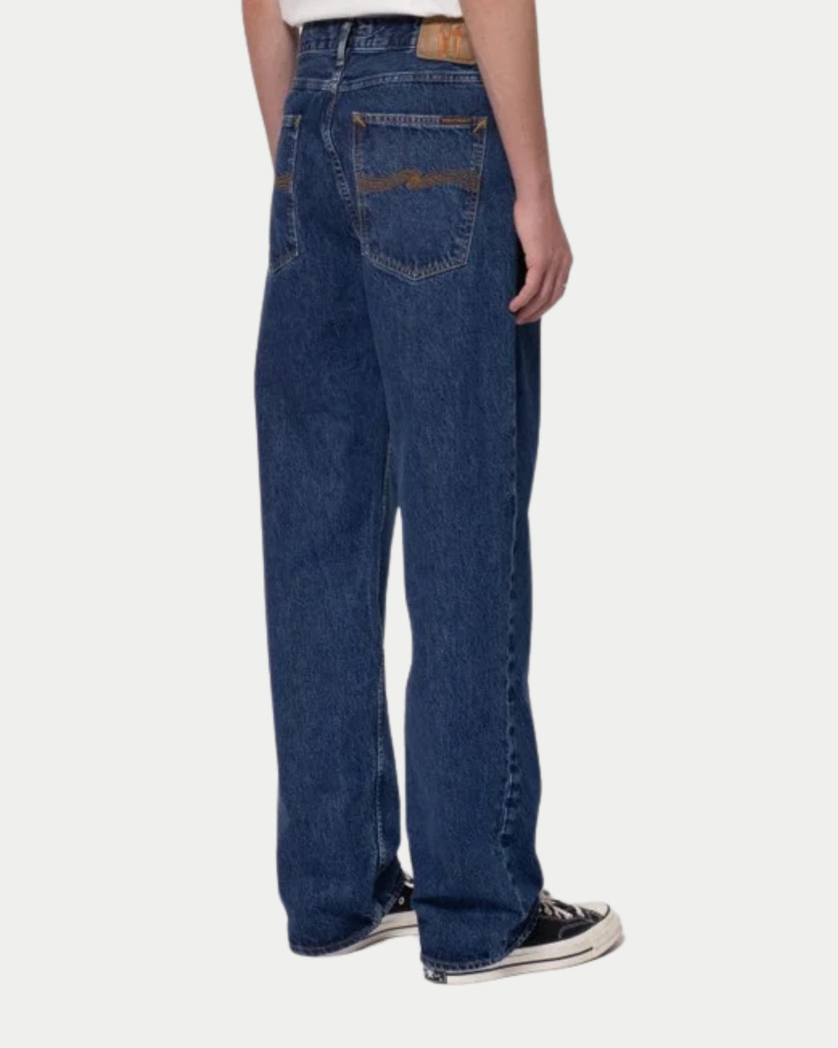 Nudie Jeans Tuff Tony Evening Jazz — High-waist loose fit, 100% biologisch katoen Jeans | Stuen Store Tilburg