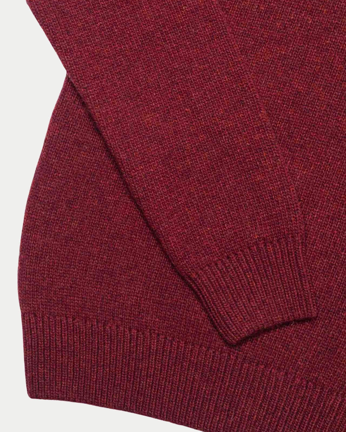 Olow Banjo Knitwear Half-Zip Rust — 100% wol | Stuen Store Tilburg