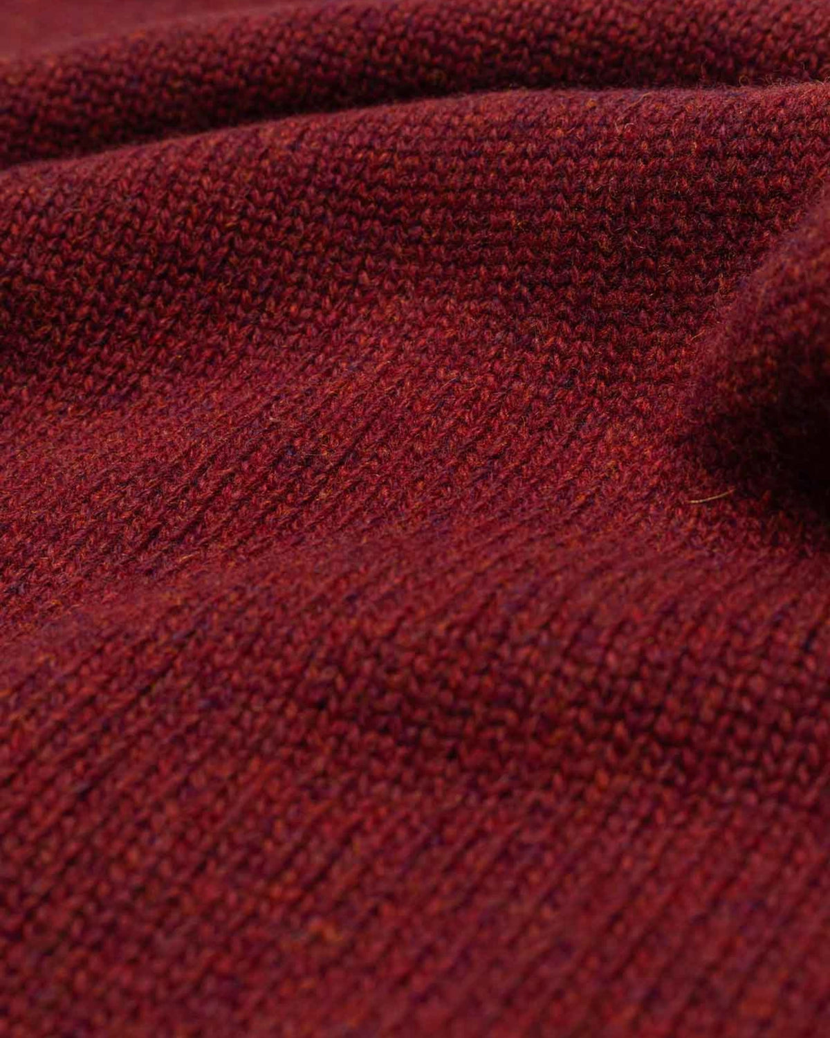 Olow Banjo Knitwear Half-Zip Rust — 100% wol | Stuen Store Tilburg