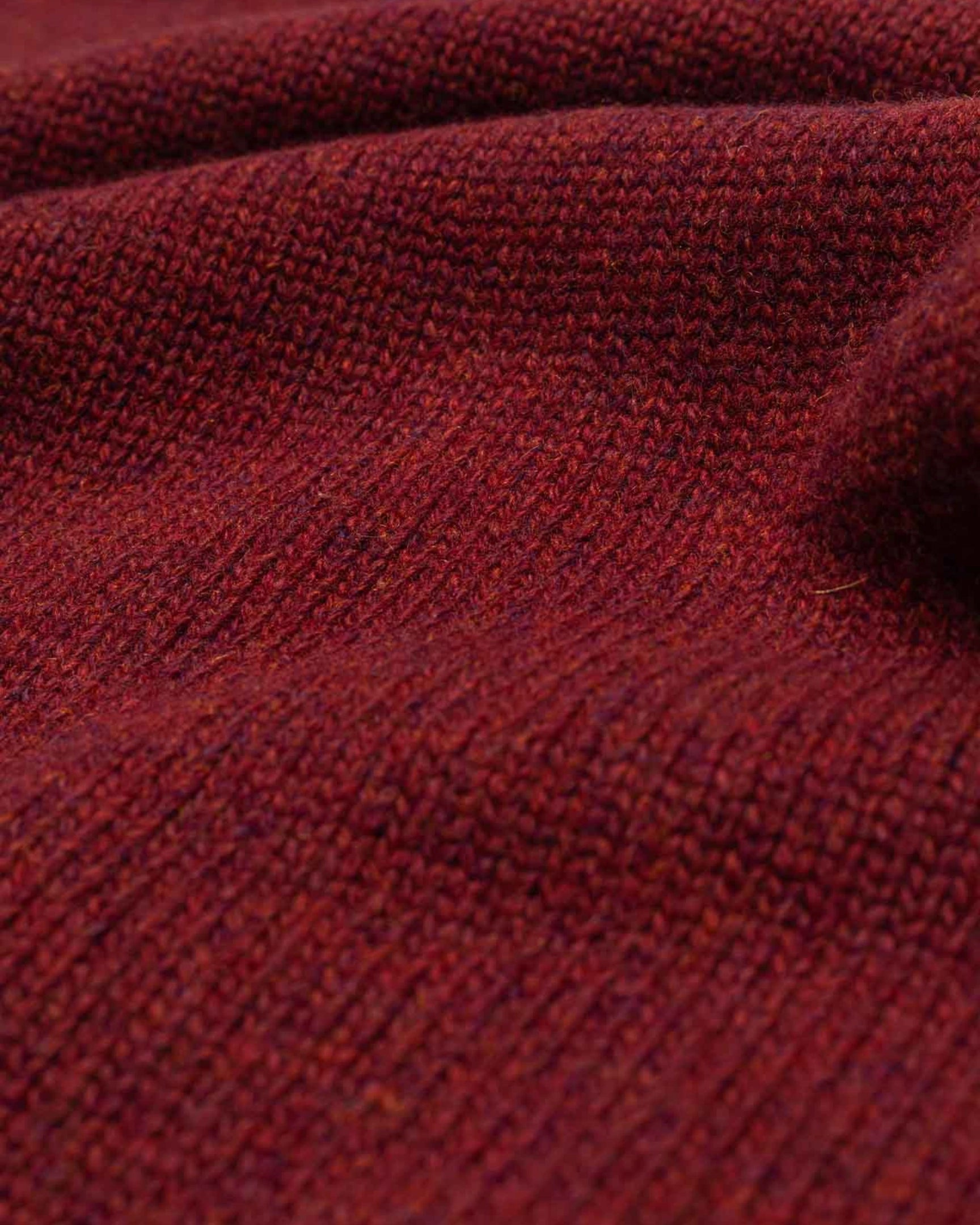 Banjo Knitwear Half-Zip Rust