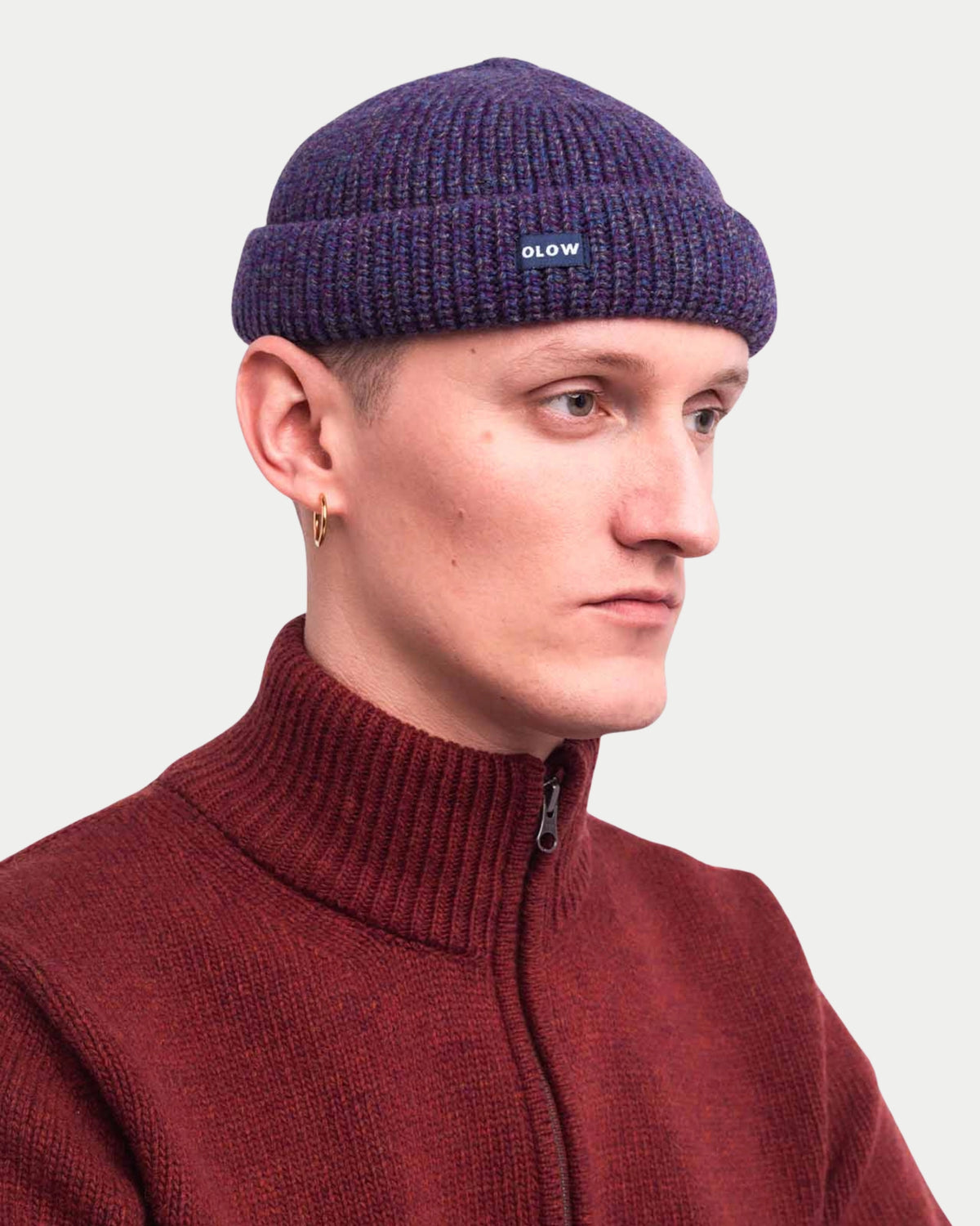 Olow Calypso Beanie Plum — Wol | Stuen Store Tilburg