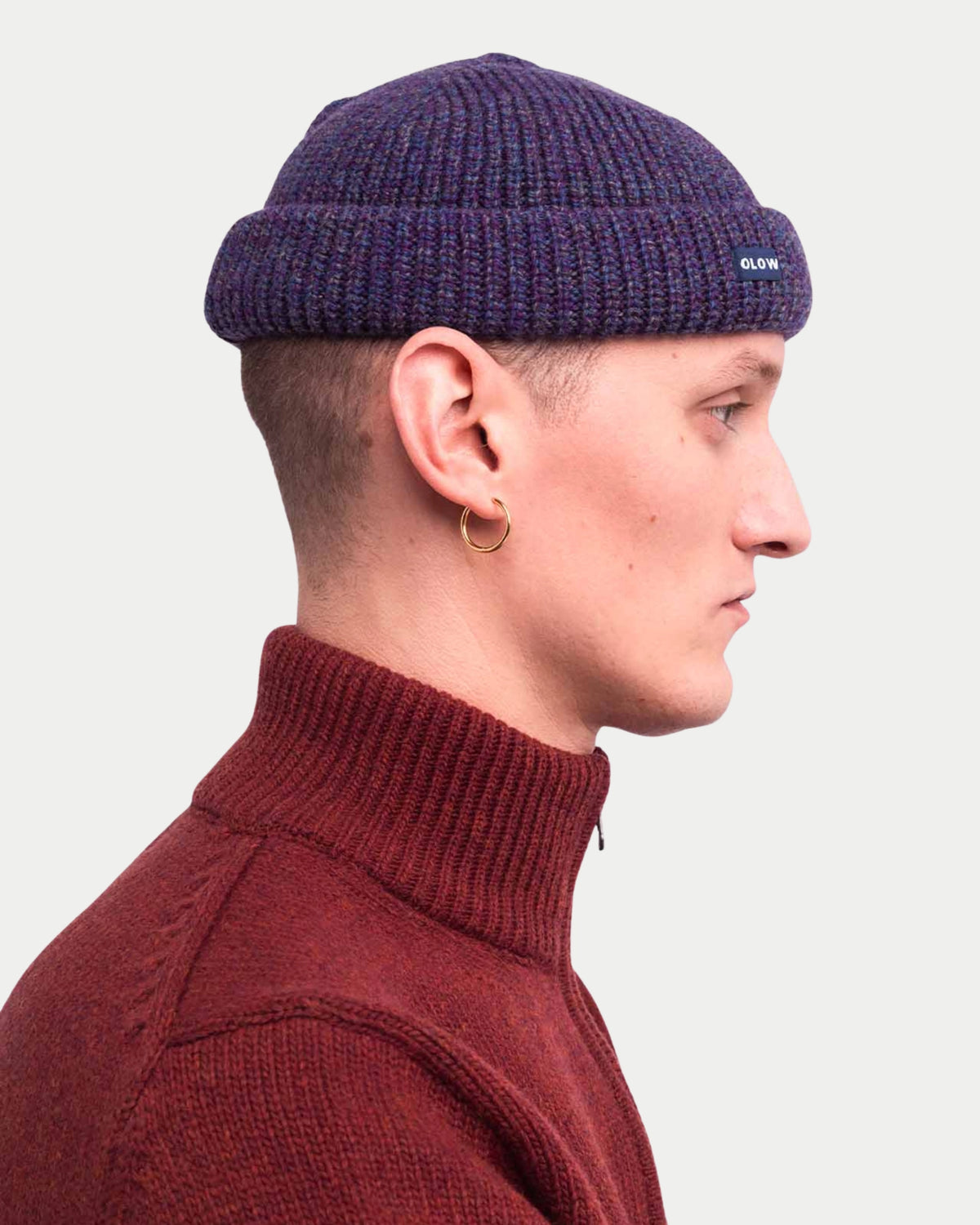 Olow Calypso Beanie Plum — Wol | Stuen Store Tilburg