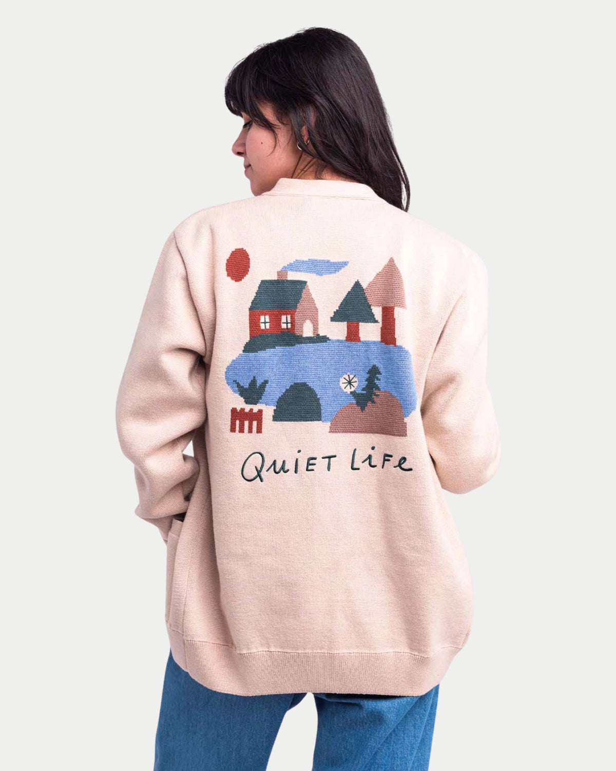 Olow Cardigan Quiet Life Beige — Met deze Quiet Life Cardigan is er niks | Stuen Store Tilburg