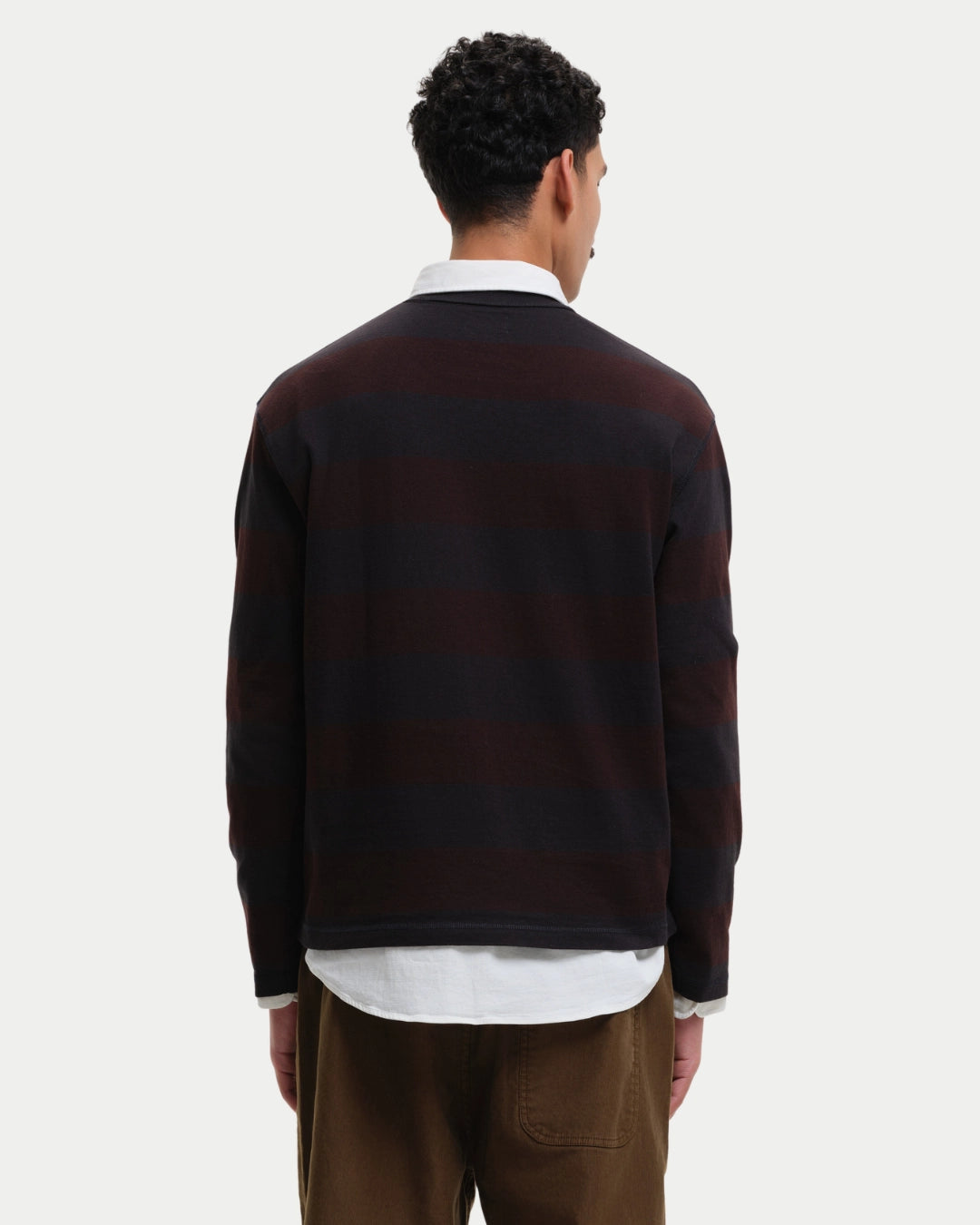 Castart Obel Long Sleeve T-shirt Black/Burgundy, Regular fit zwart t-shirt van 100% katoen | Stuen Store Tilburg