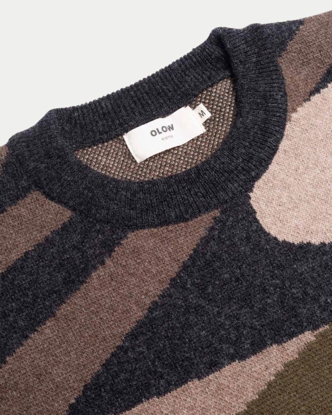 Olow Pinhal Knitwear Pull Motif, Beige sweater | Stuen Store Tilburg