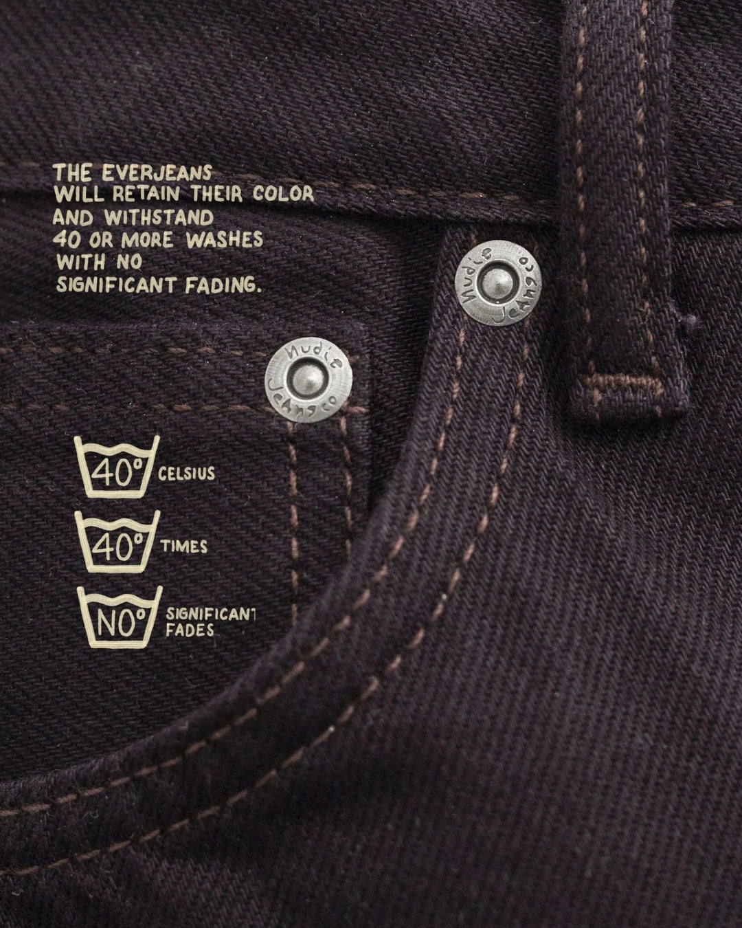 Nudie Jeans Rad Rufus Everbrown, Regular straight fit bruine spijkerbroek | Stuen Store Tilburg