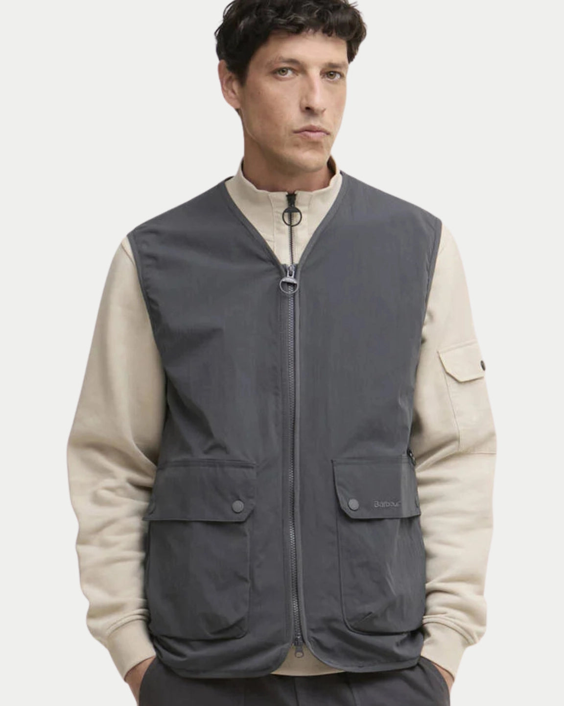 Barbour Re-engineered Flyweight Gilet Asphalt - Stuen Store Tilburg | De beste herenkleding en -accessoires