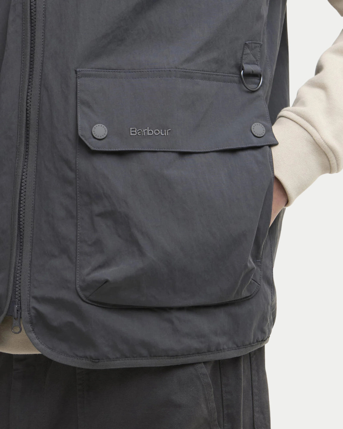 Barbour Re-engineered Flyweight Gilet Asphalt - Stuen Store Tilburg | De beste herenkleding en -accessoires