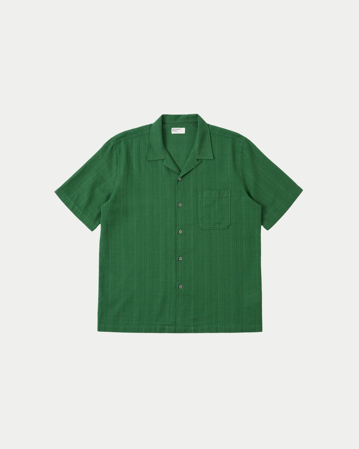 Universal Works Road Shirt Letts Cotton Green - Stuen Store Tilburg | De beste herenkleding en -accessoires in Tilburg