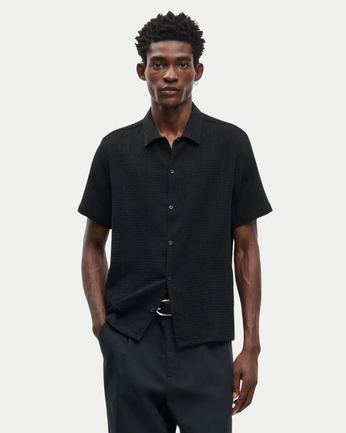 Samsøe Samsøe Saavan JX Shirt Black - Stuen Store Tilburg | De beste herenkleding en -accessoires in Tilburg