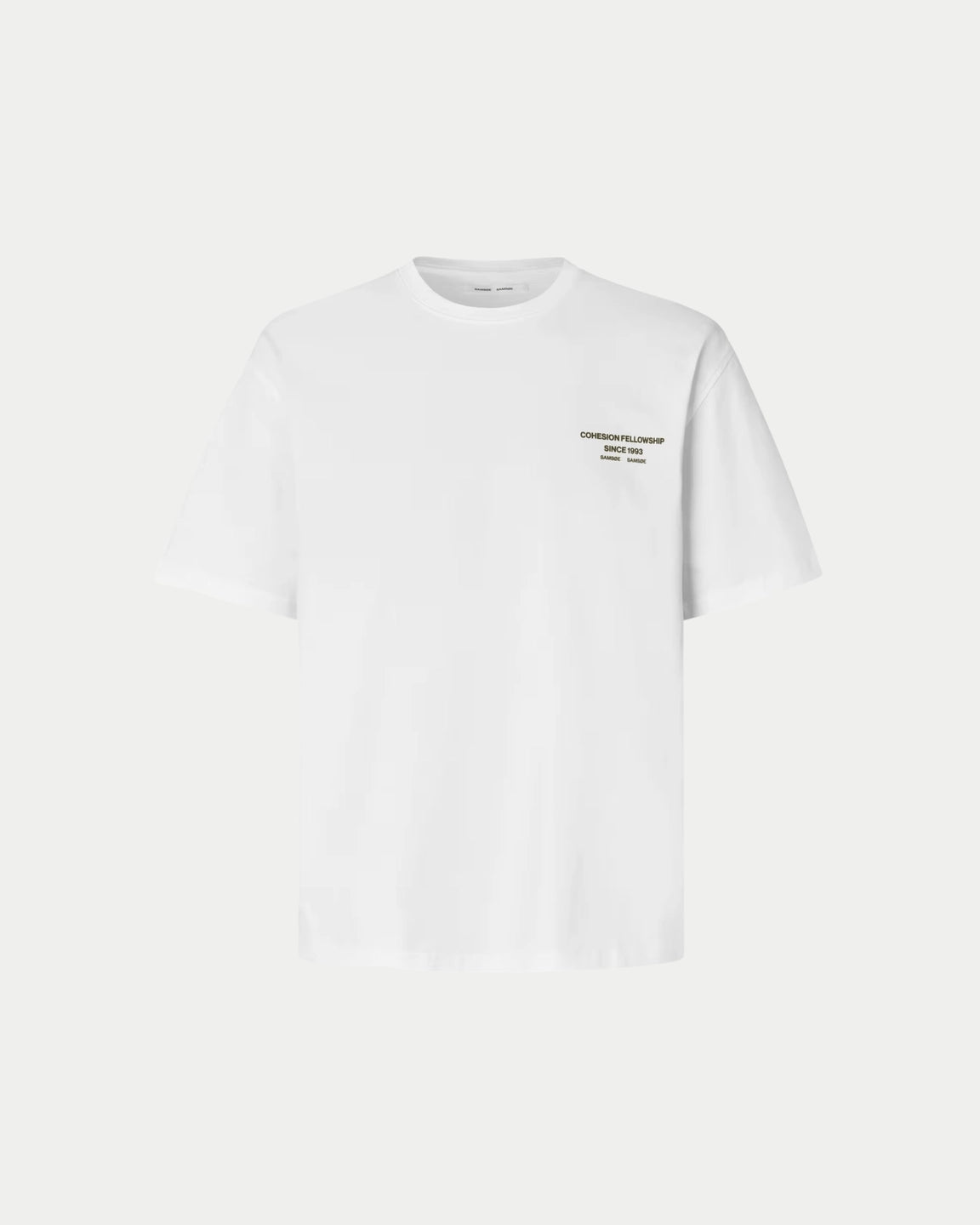 Samsøe Samsøe Sacohen T-Shirt Green Stamp - Stuen Store Tilburg | De beste herenkleding en -accessoires