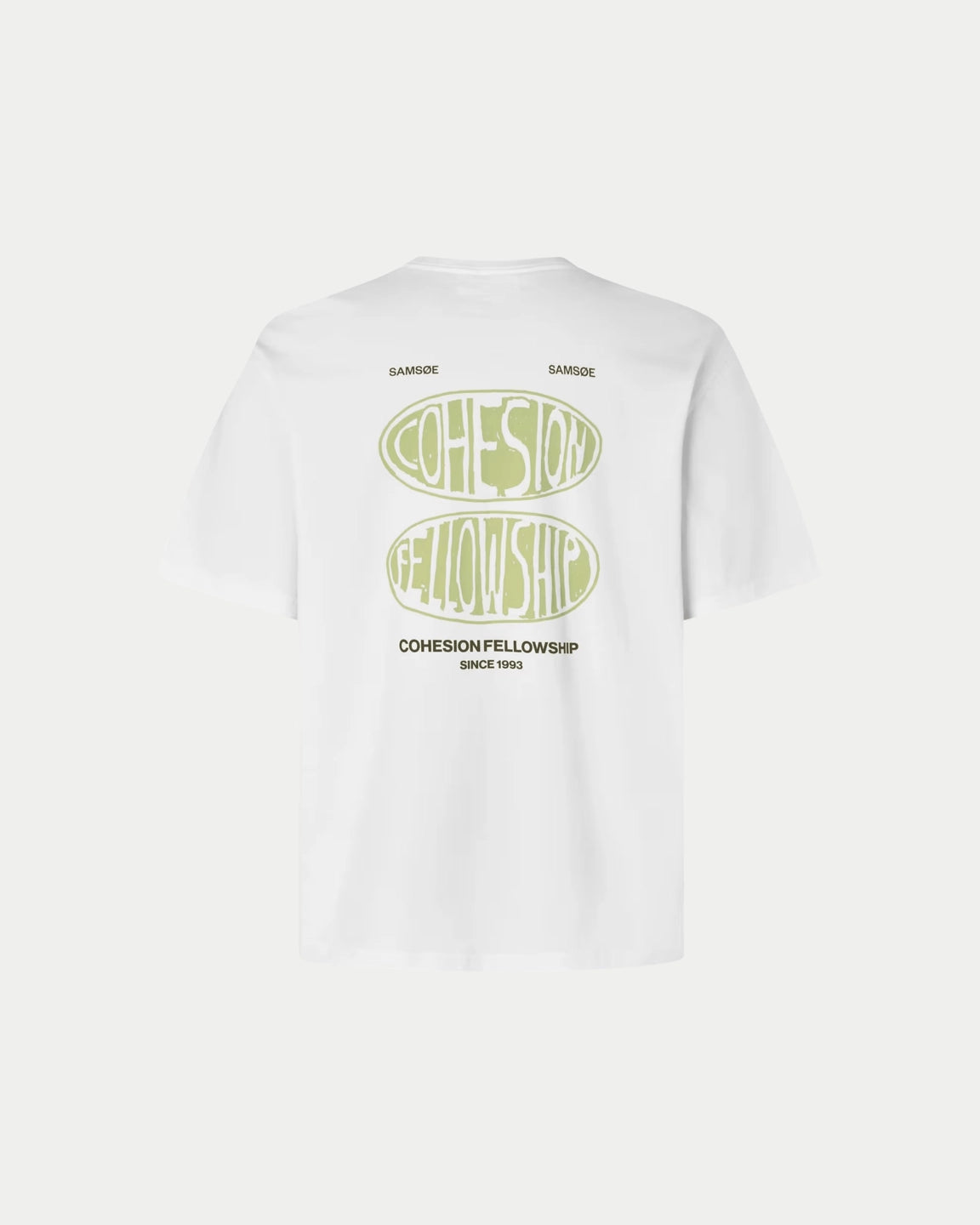 Samsøe Samsøe Sacohen T-Shirt Green Stamp - Stuen Store Tilburg | De beste herenkleding en -accessoires