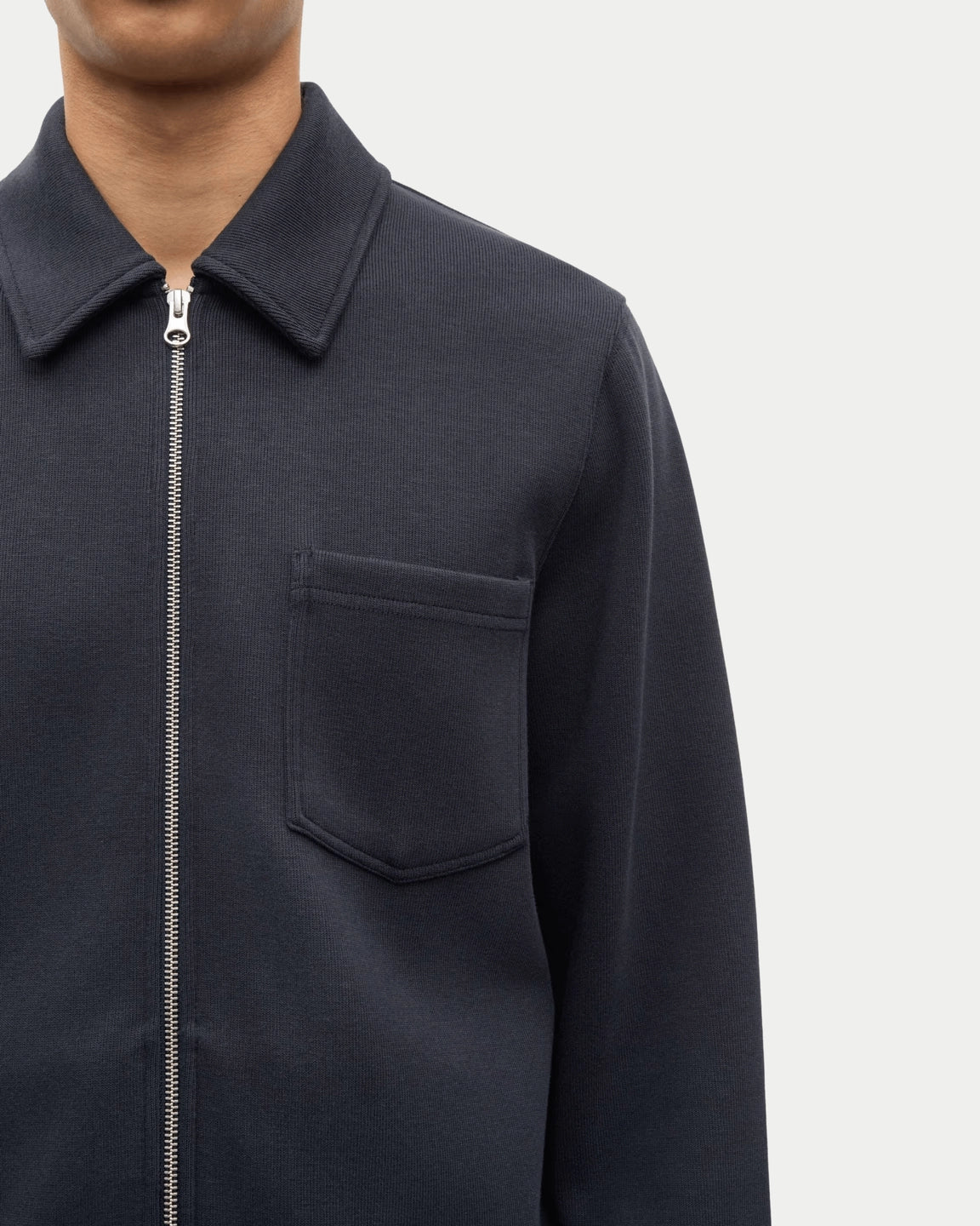Samsøe Samsøe Sahannes Full Zip Salute — Met de Sahannes Full Zip in Salute blauw | Stuen Store Tilburg