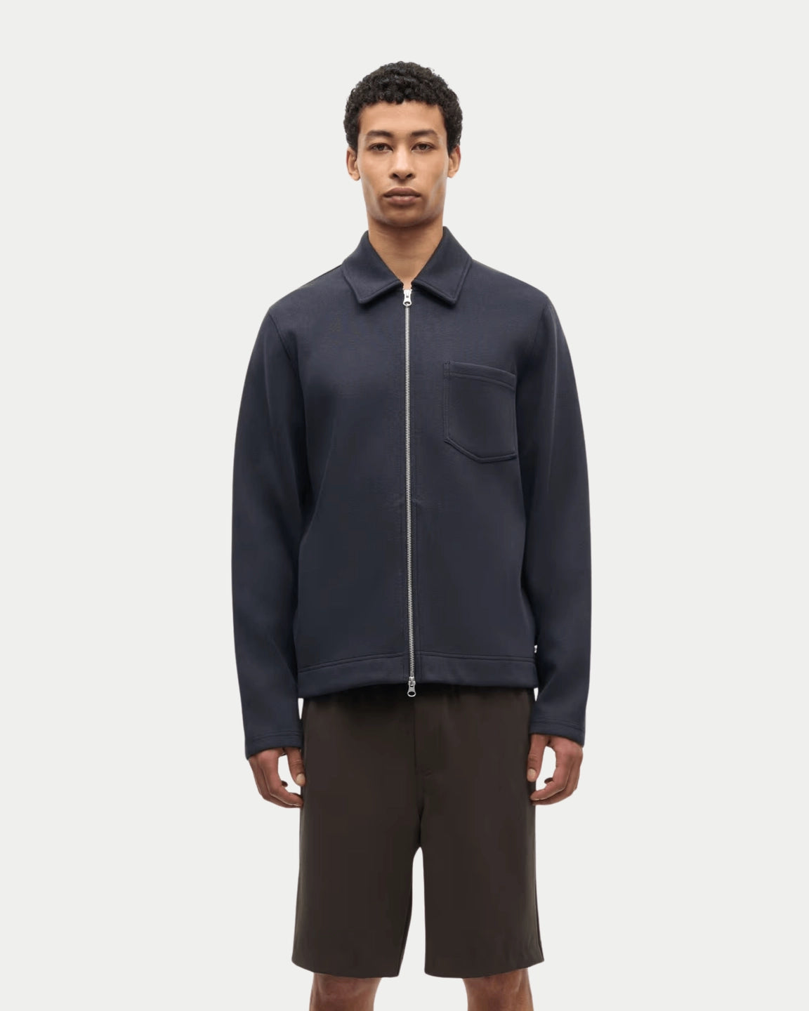Samsøe Samsøe Sahannes Full Zip Salute — Met de Sahannes Full Zip in Salute blauw | Stuen Store Tilburg