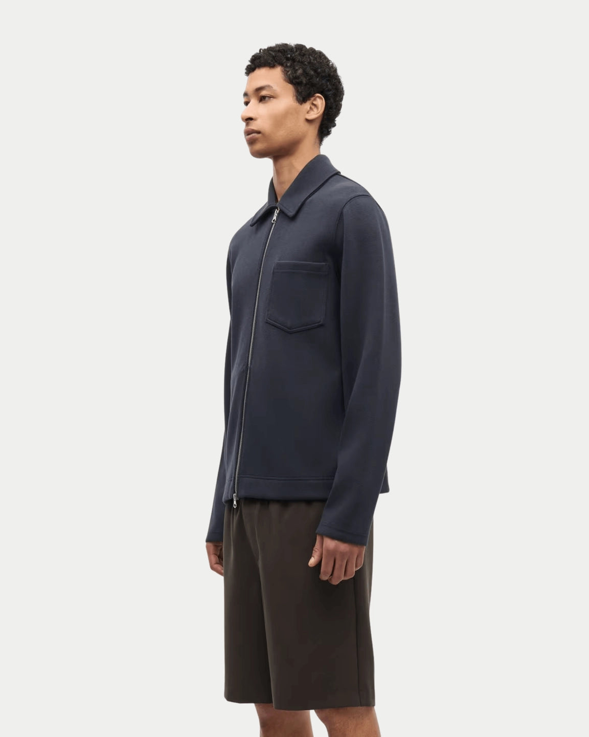 Samsøe Samsøe Sahannes Full Zip Salute — Met de Sahannes Full Zip in Salute blauw | Stuen Store Tilburg