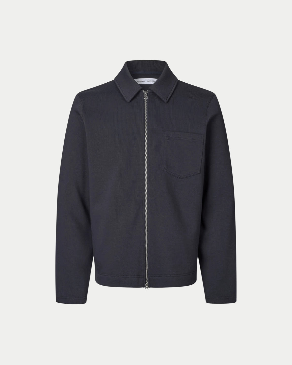 Samsøe Samsøe Sahannes Full Zip Salute — Met de Sahannes Full Zip in Salute blauw | Stuen Store Tilburg