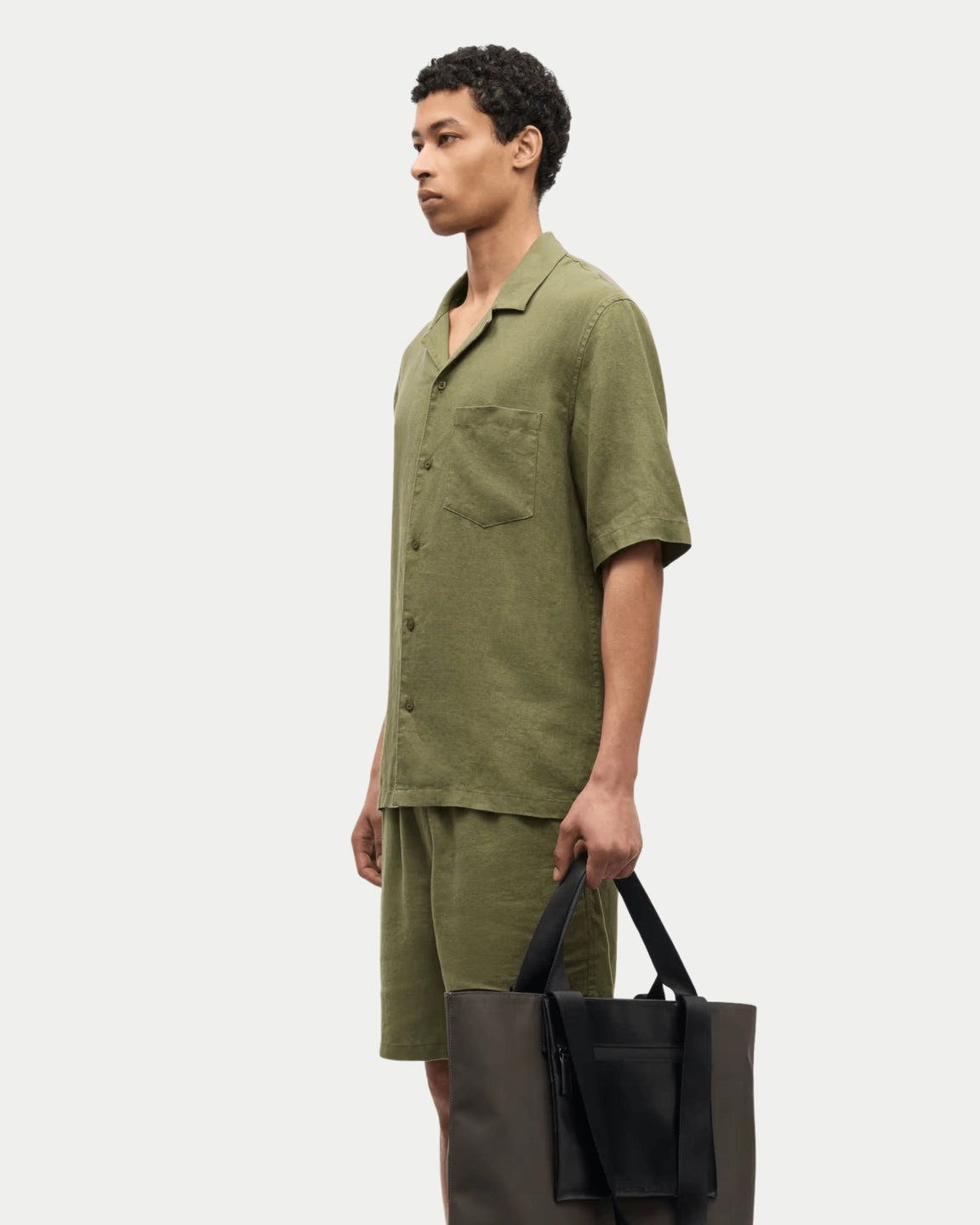 Samsøe Samsøe Sajabari Shorts Burnt Olive - Stuen Store Tilburg | De beste herenkleding en -accessoires