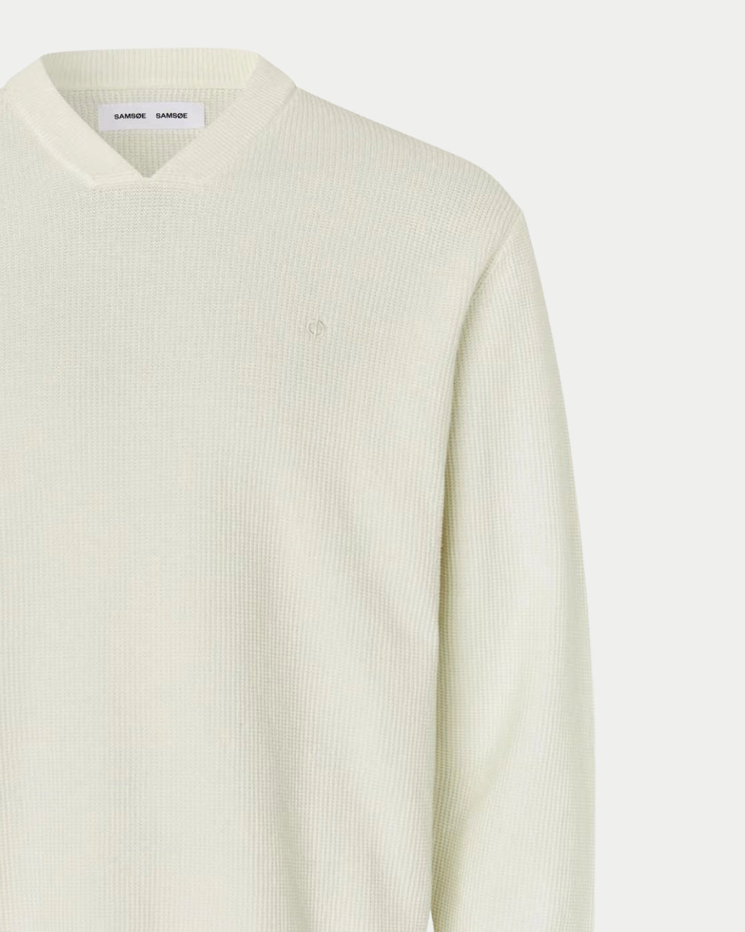 Saklas Knit Sweater Clear Cream