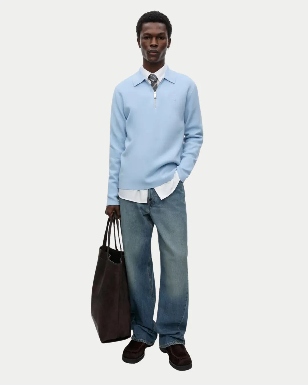 Gunan Turtle Neck Zip Sky Captain