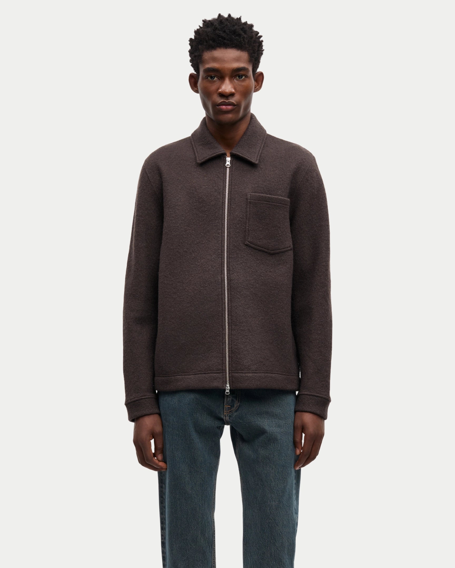 Hannes Full Zip Turkish Coffee