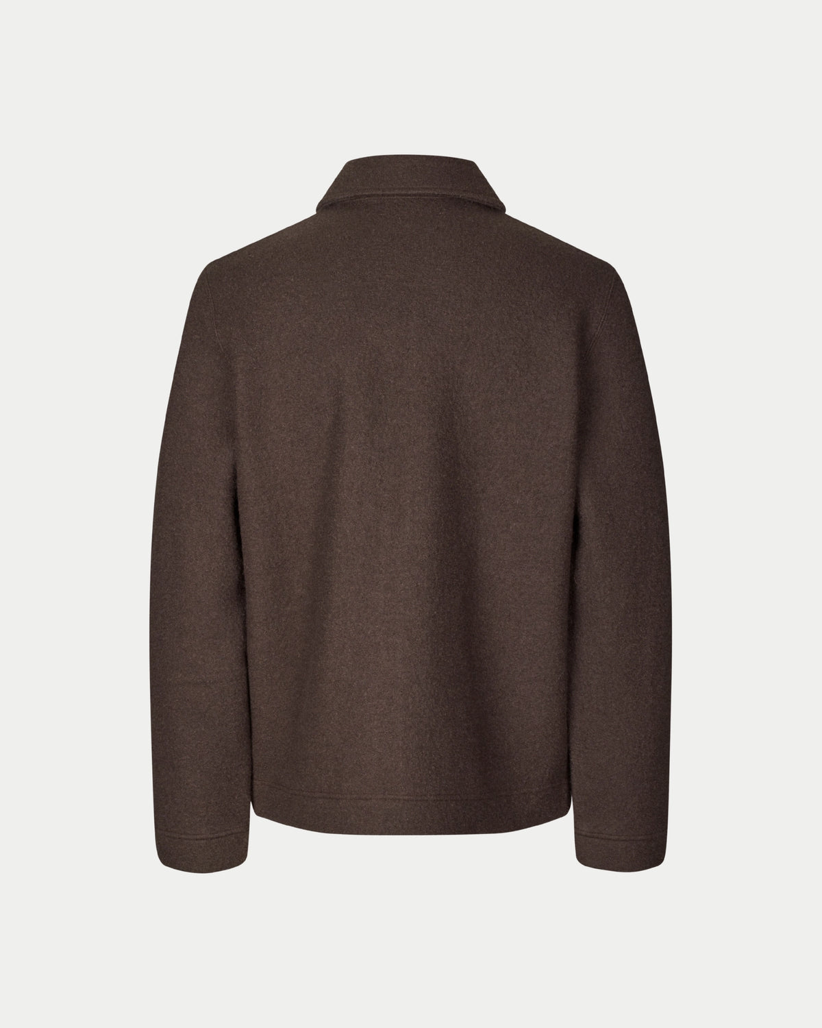 Samsøe Samsøe Hannes Full Zip Turkish Coffee — Wol Overshirt | Stuen Store Tilburg