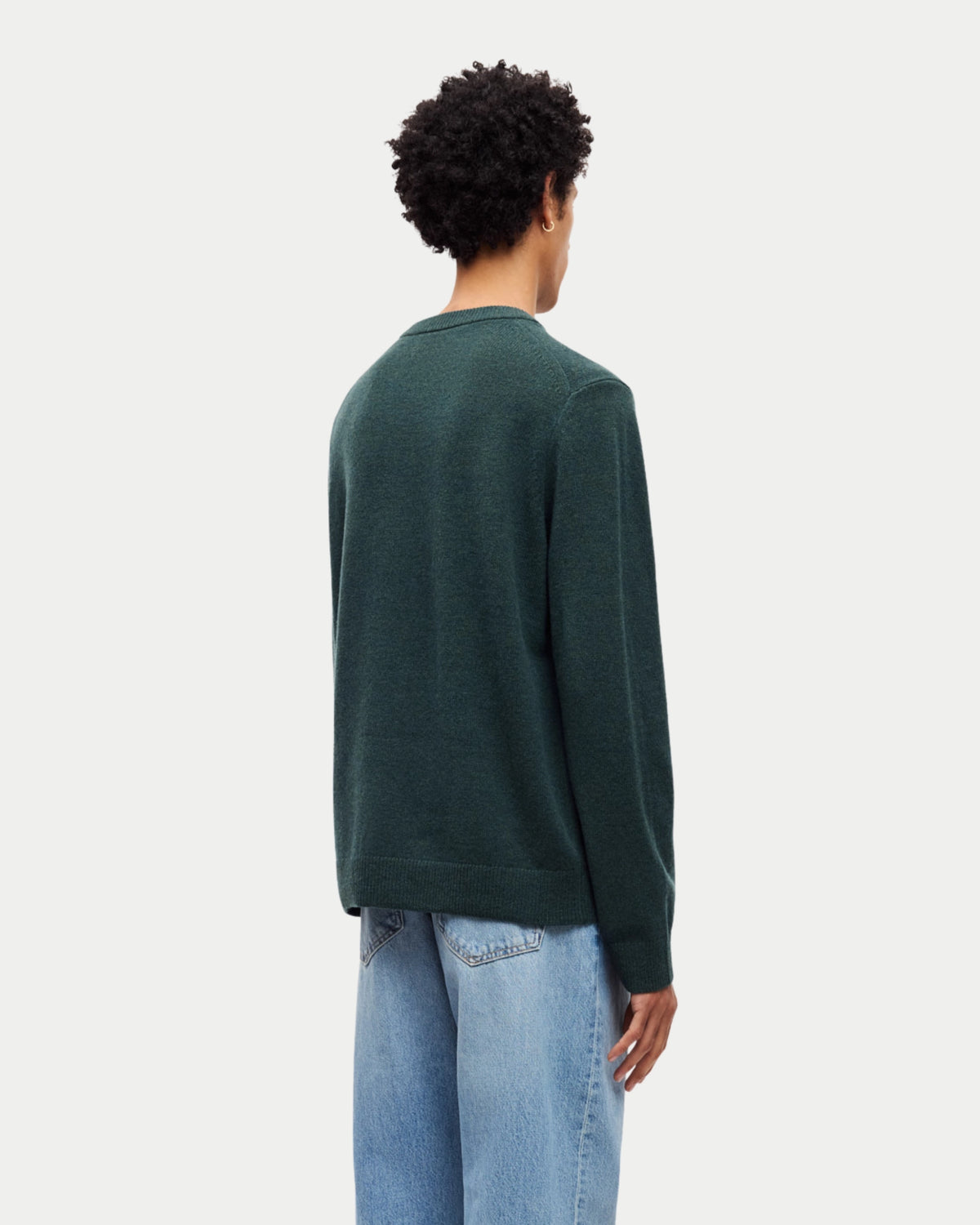 Samsøe Samsøe Isak Knit Sweater Green Gables — 100% merino wol | Stuen Store Tilburg