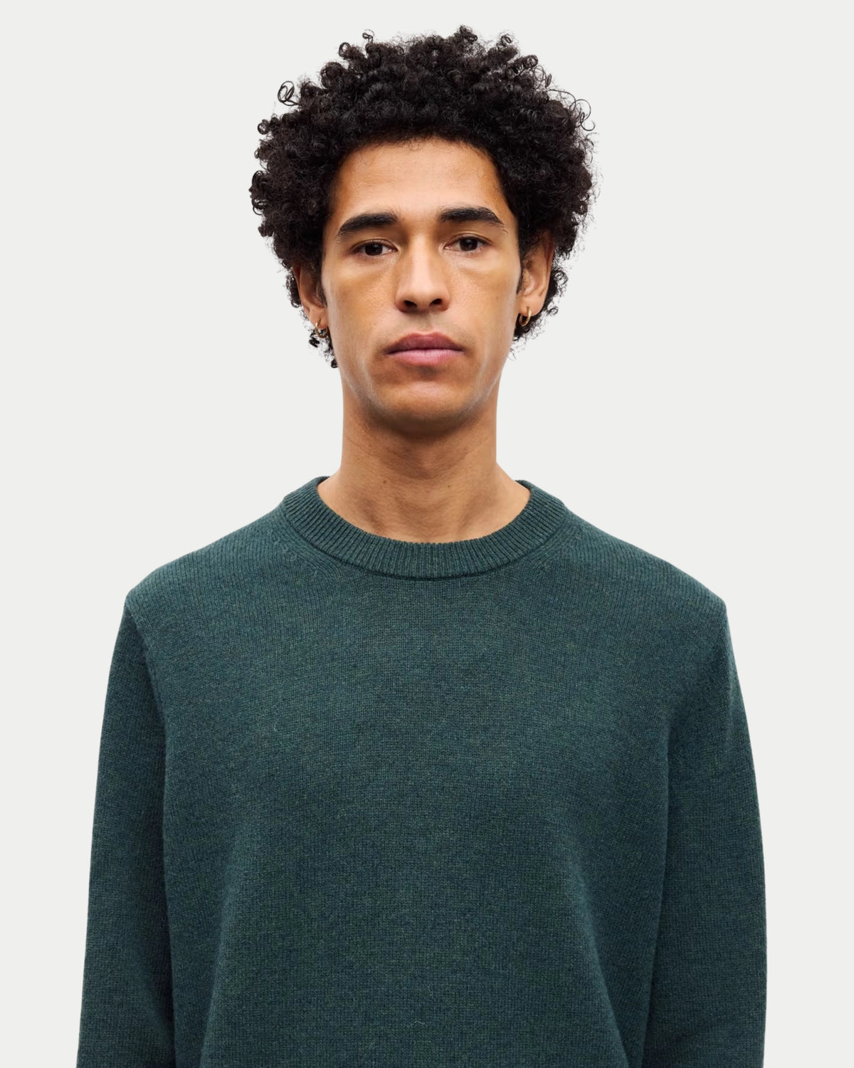 Samsøe Samsøe Isak Knit Sweater Green Gables — 100% merino wol | Stuen Store Tilburg
