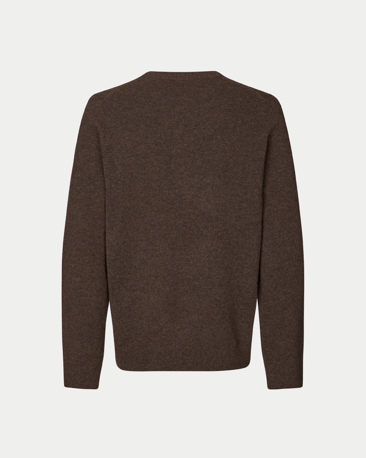 Samsøe Samsøe Isak Knit Sweater Turkish Coffee — 100% merino wol | Stuen Store Tilburg