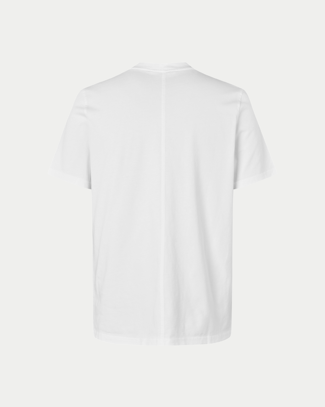 Samsøe Samsøe Norsbro T-shirt White — Door de hogere kraag, zorgt hij voor iets T-shirts | Stuen Store Tilburg
