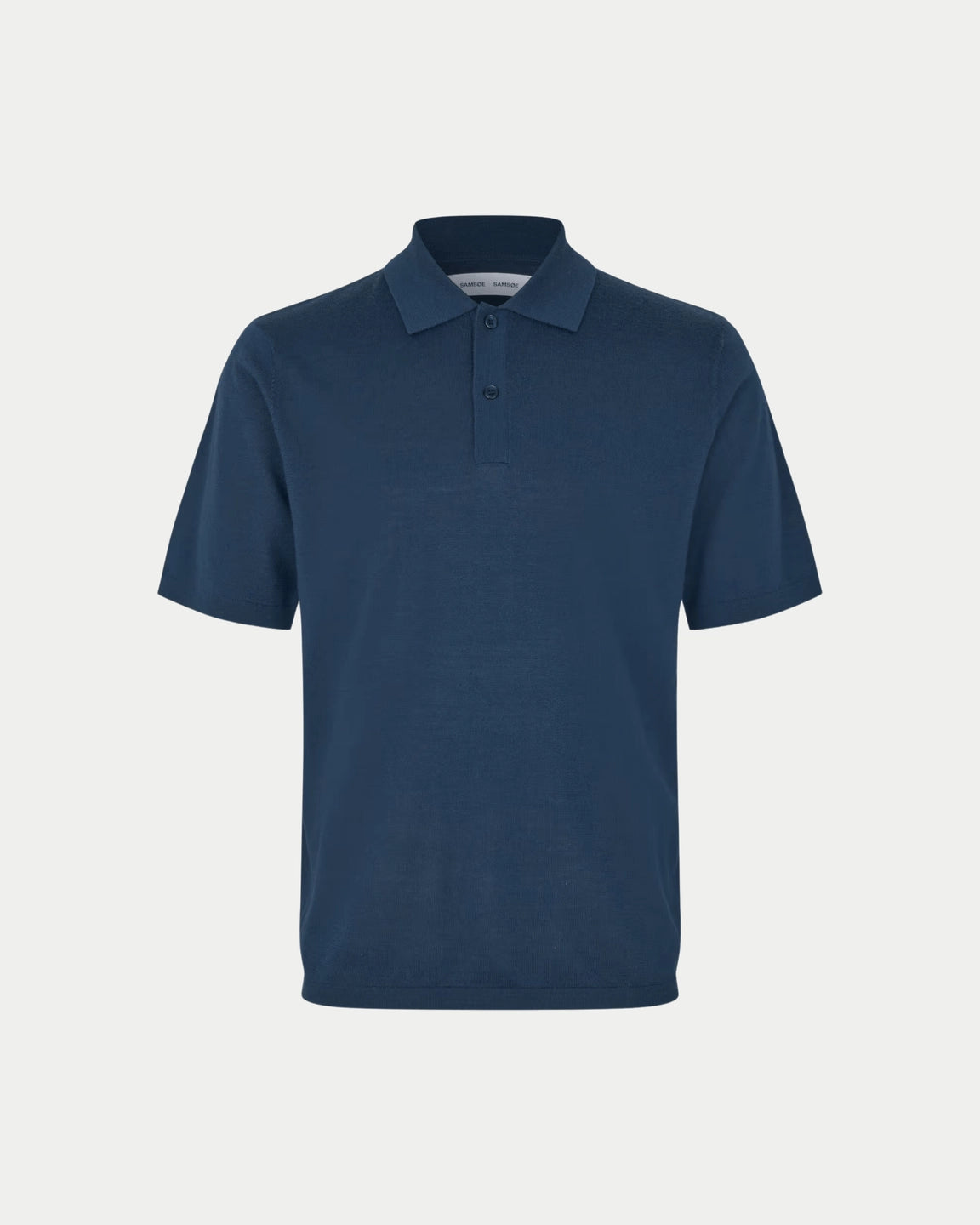 Samsøe Samsøe Sarowan Knit Polo Insignia Blue - Stuen Store Tilburg | De beste herenkleding en -accessoires