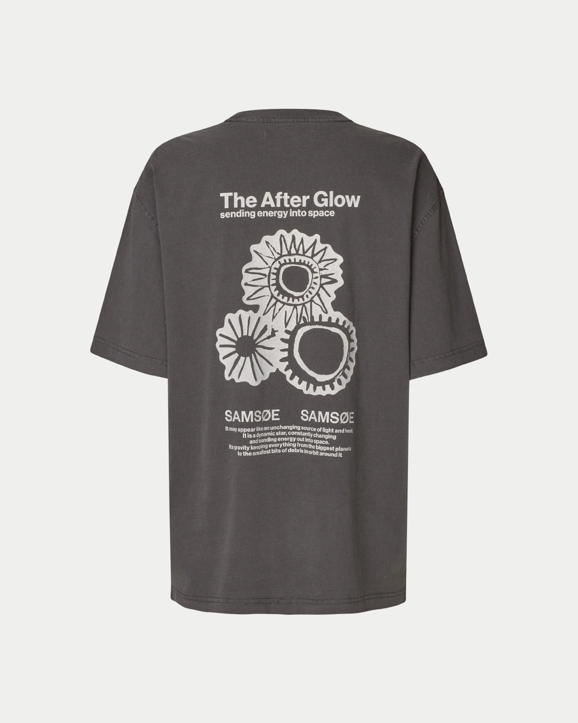 Samsøe Samsøe Sauni T-shirt Cream Solar Drift — T-shirts | Stuen Store Tilburg