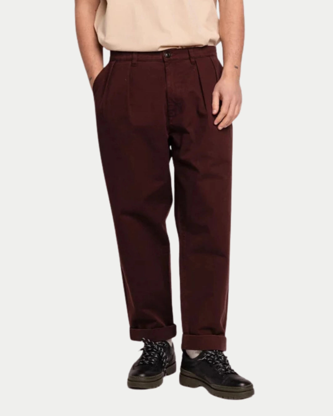 Olow Sembo Trousers Chocolat, Bruine broeken | Stuen Store Tilburg