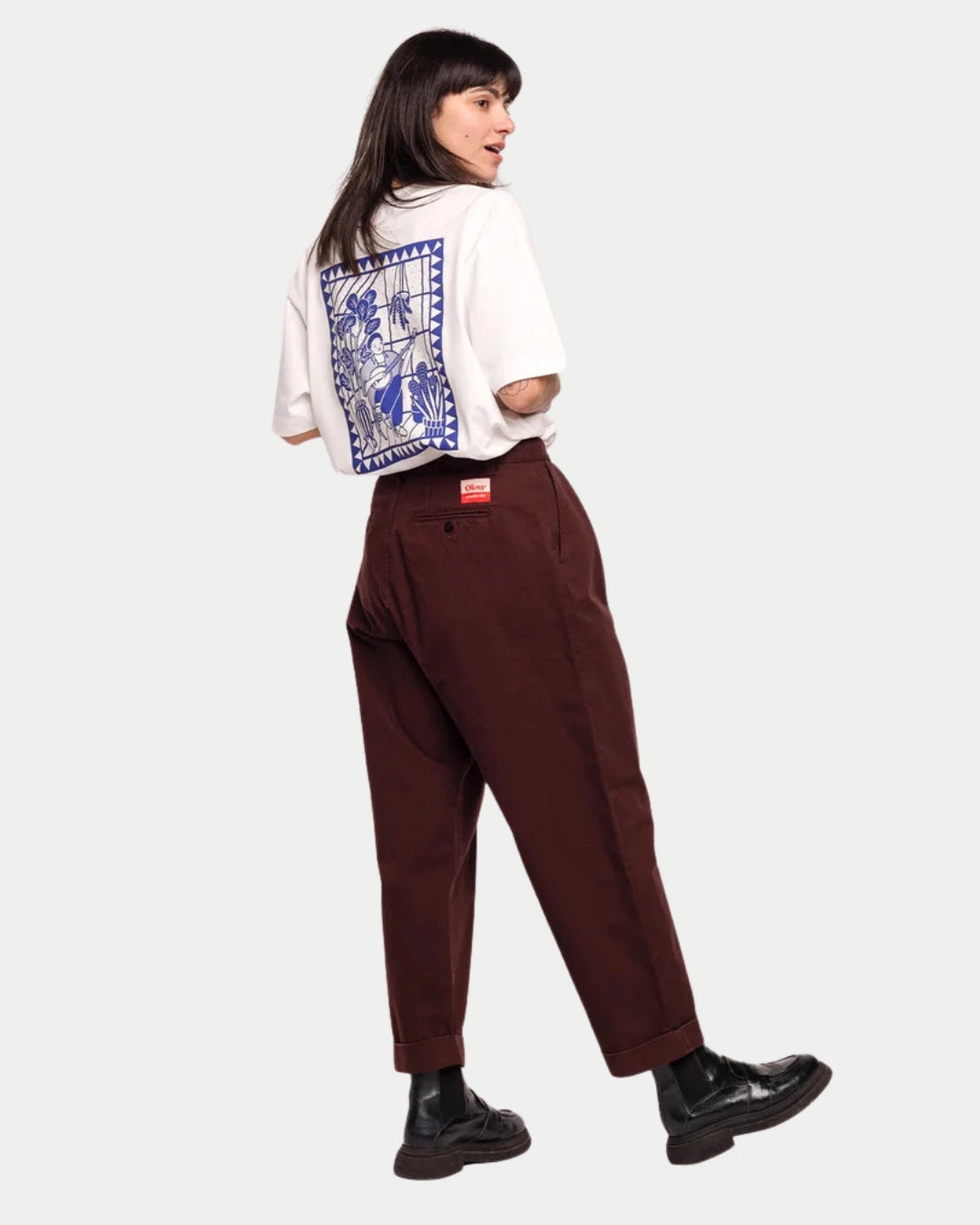 Olow Sembo Trousers Chocolat, Bruine broeken | Stuen Store Tilburg
