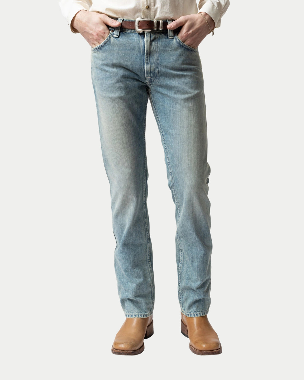 Nudie Jeans Slim Jim Summer Dirt — Slim fit Jeans | Stuen Store Tilburg