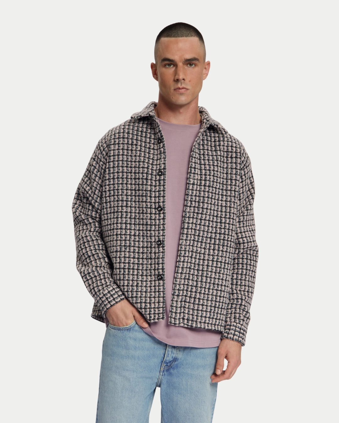 Law Of The Sea Sounder Check Overshirt Huckleberry, Roze overshirt | Stuen Store Tilburg