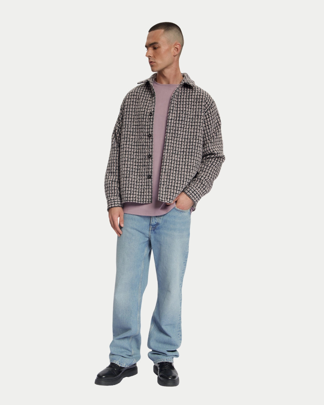 Law Of The Sea Sounder Check Overshirt Huckleberry, Roze overshirt | Stuen Store Tilburg