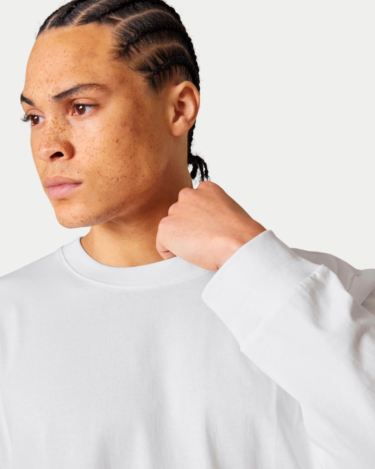 Stuen Longsleeve Shirt White — kwaliteit van onze Basic Tee, maar dan T-shirts | Stuen Store Tilburg