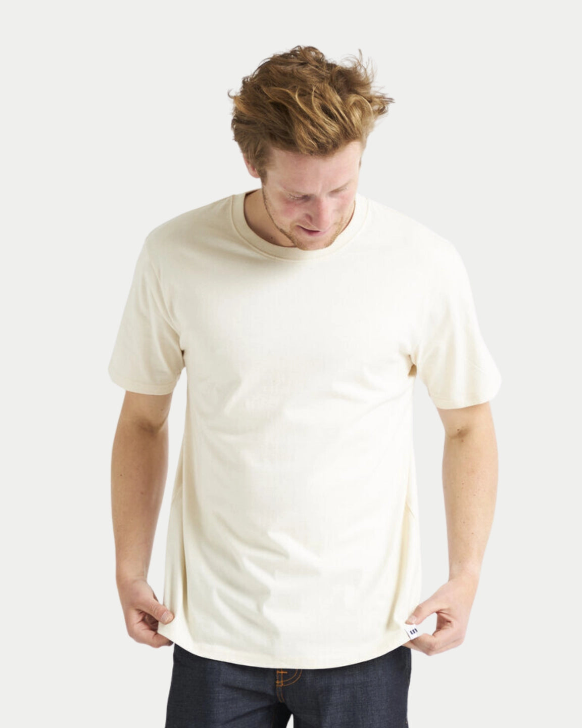 Stuen Basic Tee Natural Raw — Regular fit T-shirts | Stuen Store Tilburg