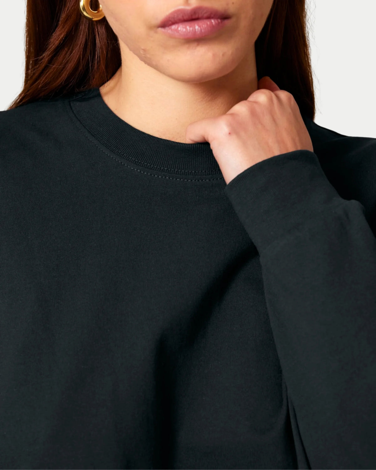 Stuen Longsleeve Shirt Black — kwaliteit van onze Basic Tee, maar dan T-shirts | Stuen Store Tilburg