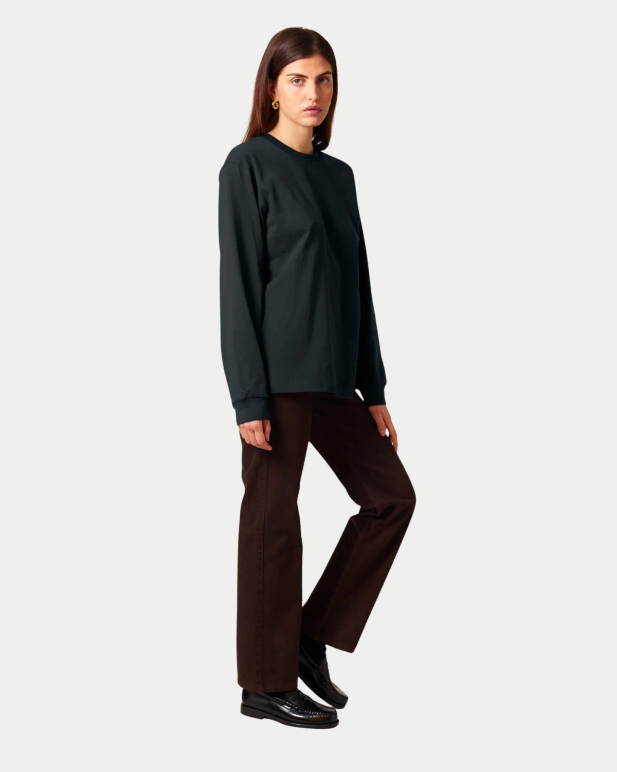 Stuen Longsleeve Shirt Black — kwaliteit van onze Basic Tee, maar dan T-shirts | Stuen Store Tilburg