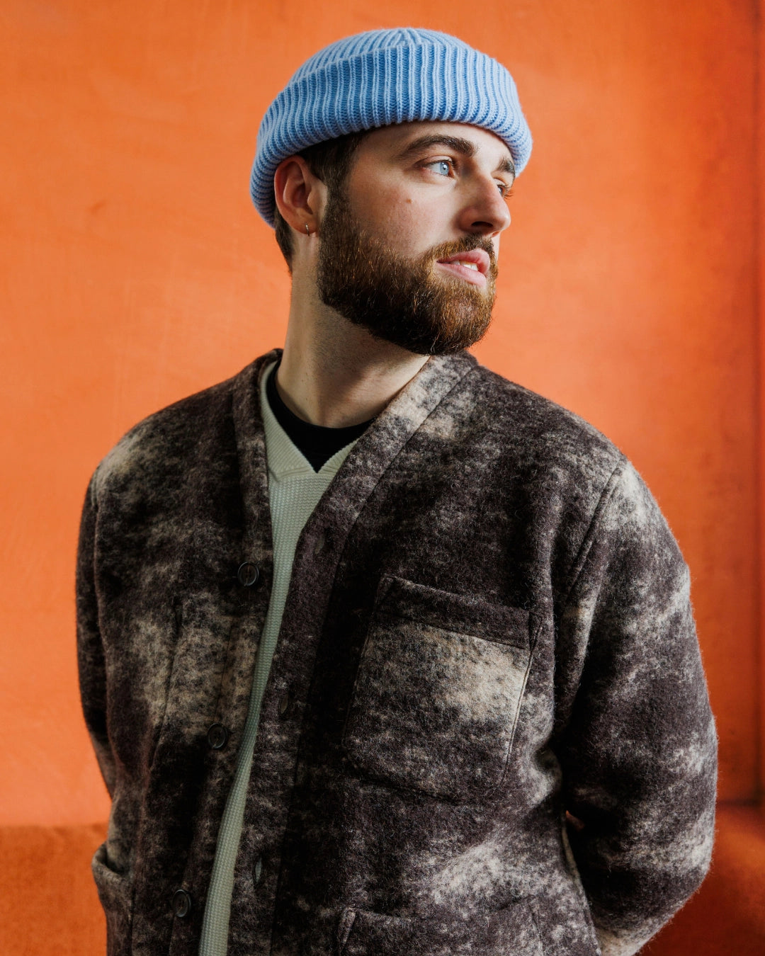 Stuen Merino Beanie Ice Blue, Blauwe beanie van merino wol | Stuen Store Tilburg