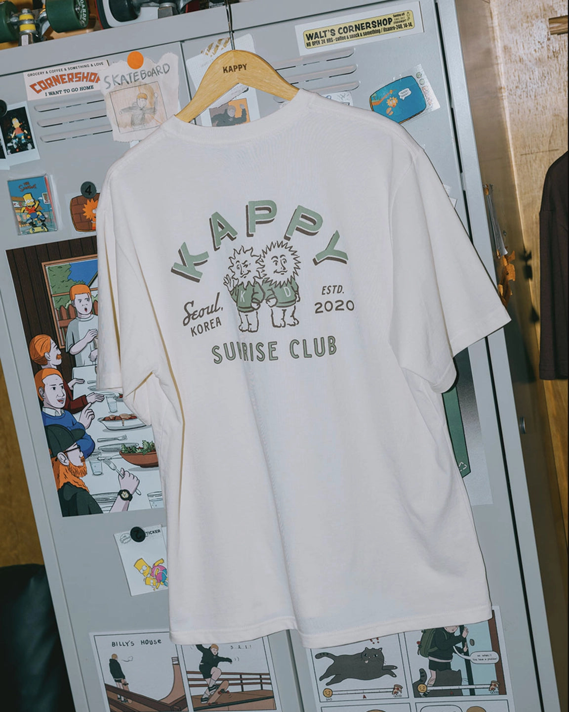 Kappy Sunny Mates Half T-shirt Cream — 100% katoen T-shirts | Stuen Store Tilburg