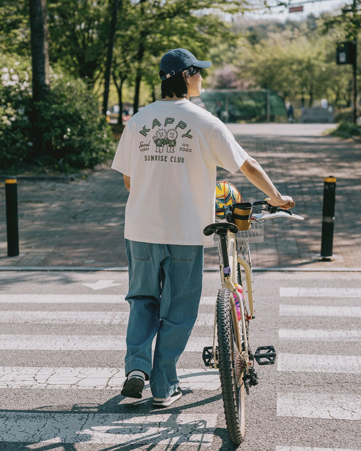Kappy Sunny Mates Half T-shirt Cream — 100% katoen T-shirts | Stuen Store Tilburg