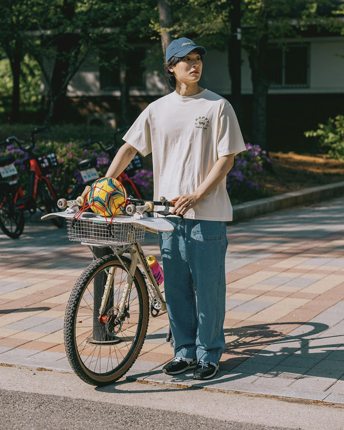 Kappy Sunny Mates Half T-shirt Cream - Stuen Store Tilburg | De beste herenkleding en -accessoires