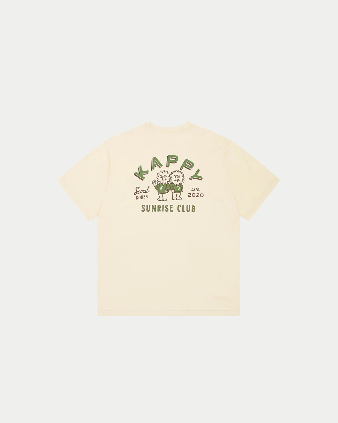 Kappy Sunny Mates Half T-shirt Cream — 100% katoen T-shirts | Stuen Store Tilburg