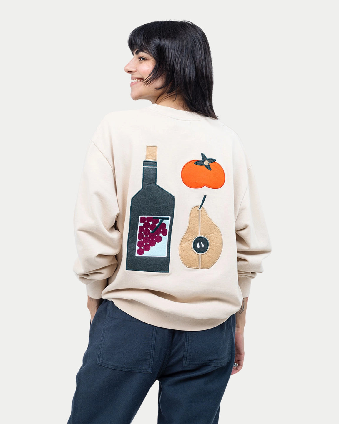 Olow Sweater Lunch Time Creme - Stuen Store Tilburg | De beste herenkleding en -accessoires