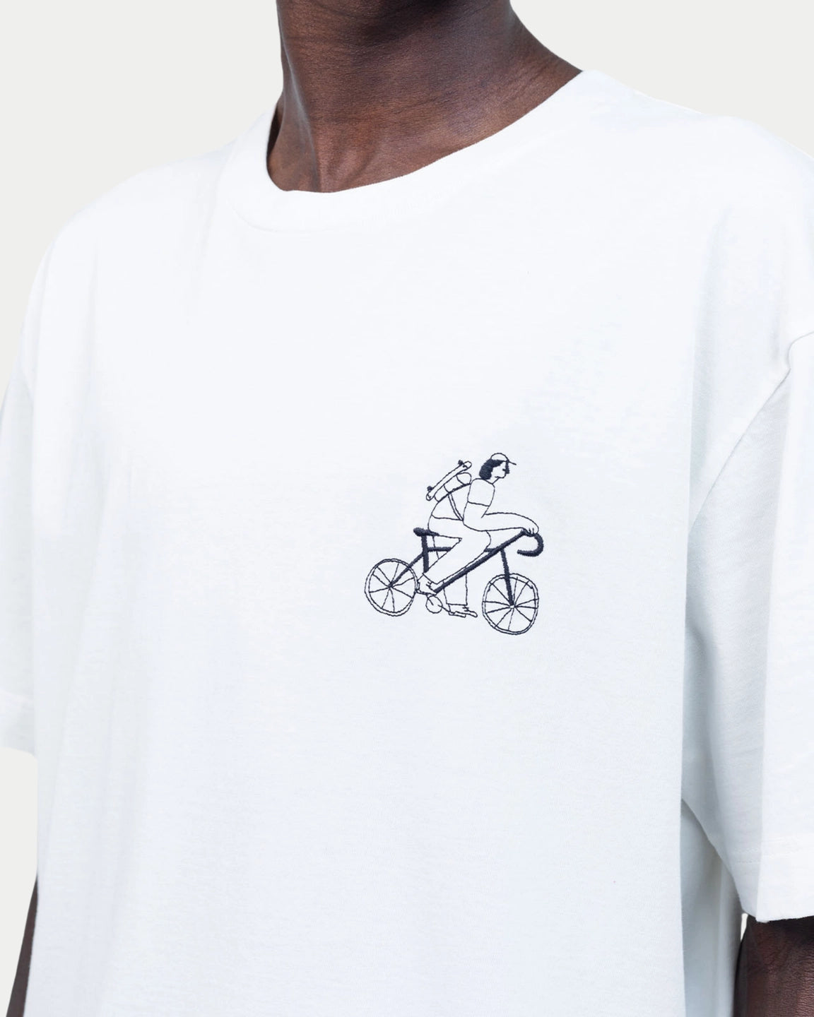 Olow T-shirt Citizen Ecru — Loose fit, katoen T-shirts | Stuen Store Tilburg