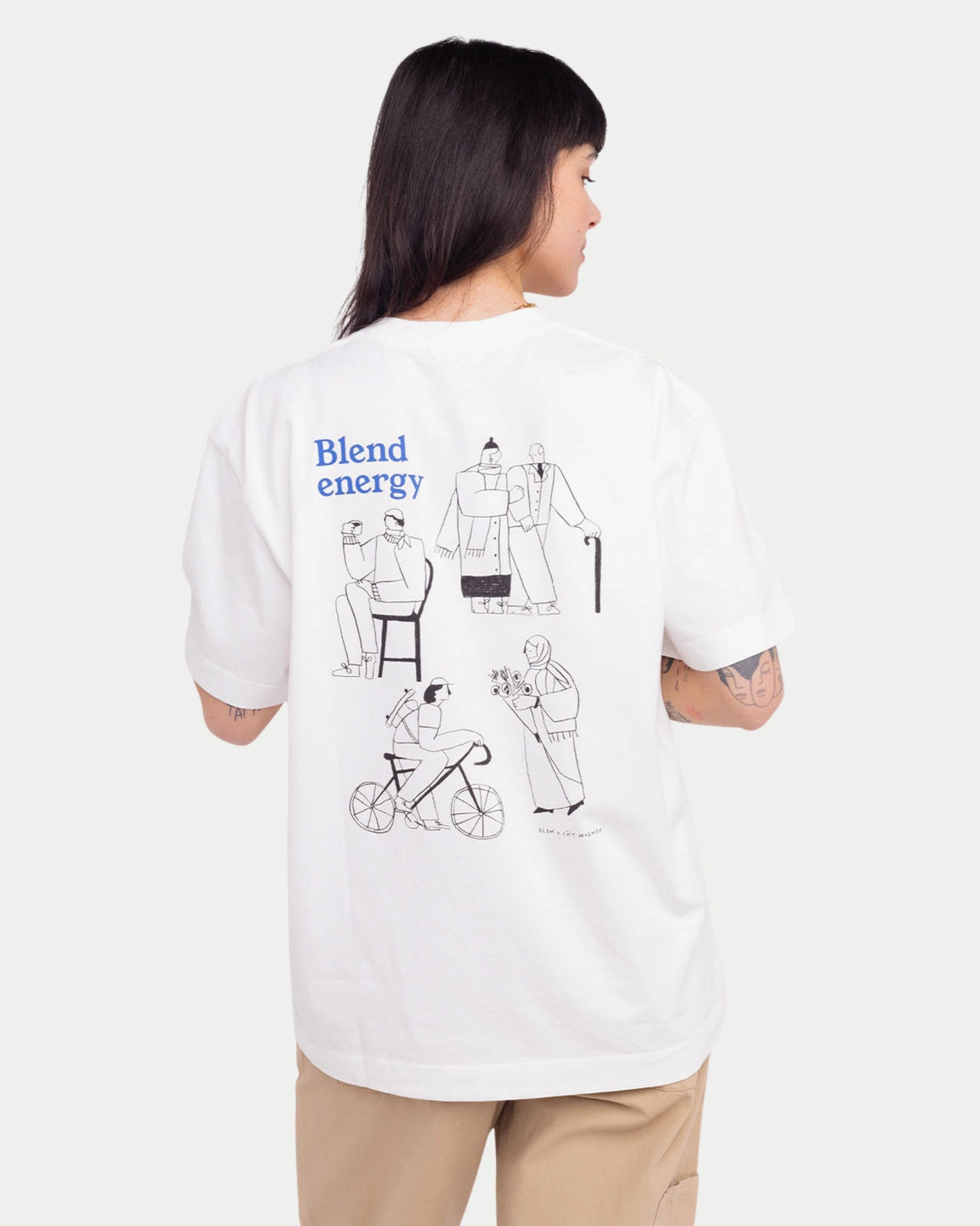 Olow T-shirt Citizen Ecru — Loose fit, katoen T-shirts | Stuen Store Tilburg